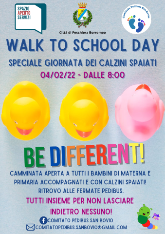 Walk to School Day - Speciale Giornata dei calzini spaiati