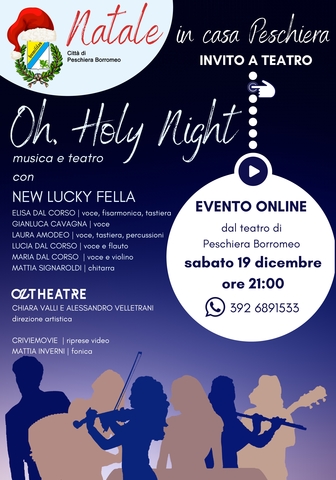 Ore 21:00 dal teatro De Sica in streaming lo spettacolo "Oh, Holy Night"
