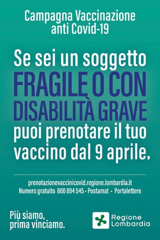 Prenotazione Vaccino Anti Covid Per Soggetti Fragili O Con Disabilita Gravi Citta Di Peschiera Borromeo